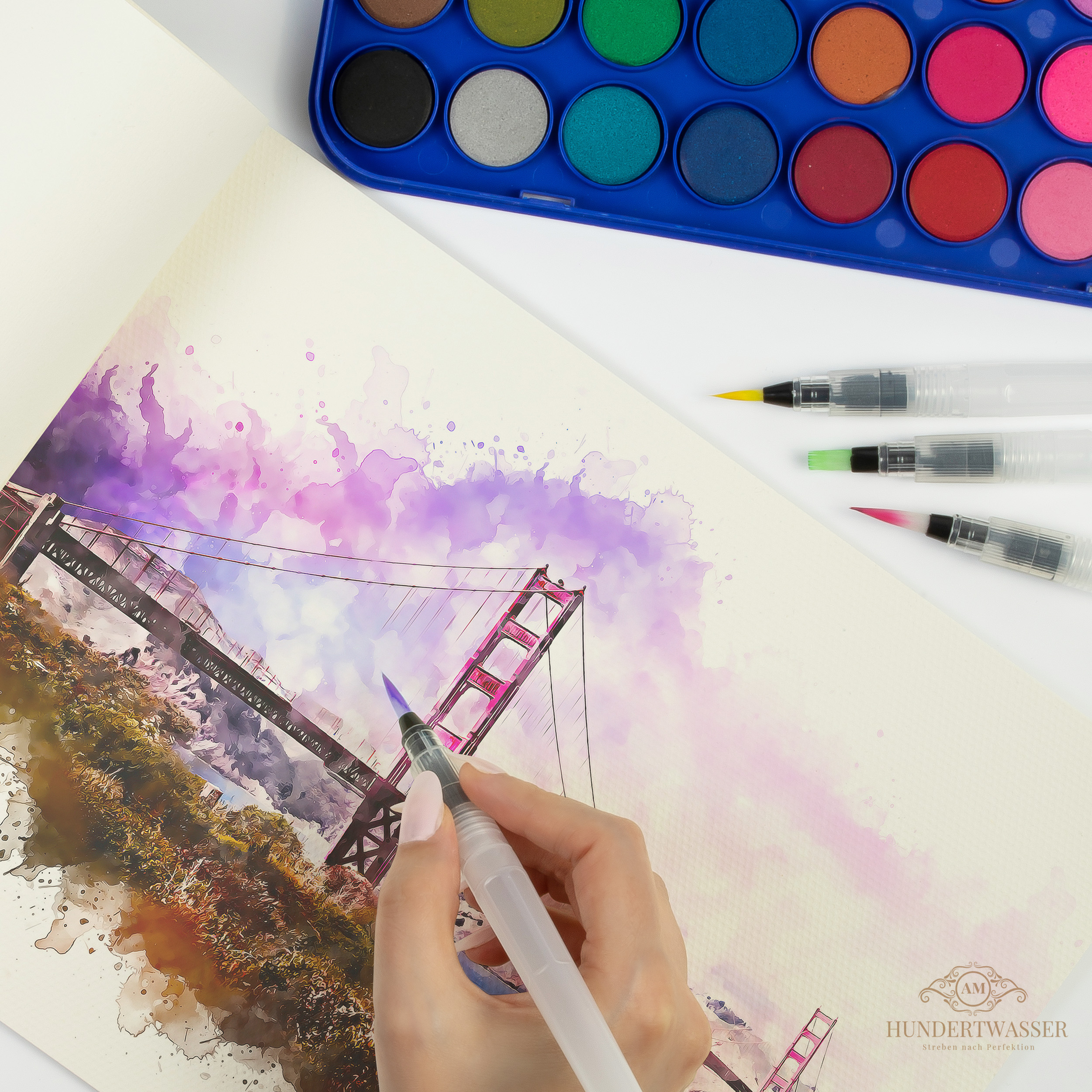 Water brush product features